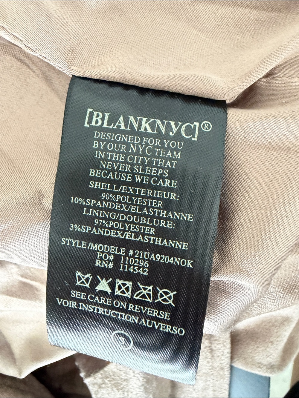 BLANKNYC Faux Suede Moto Jacket Mushroom Small - Picture 8 of 8